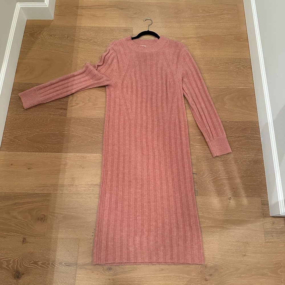 A New Day Women's Long Sleeve Knit Sweater Midi Dress (M)